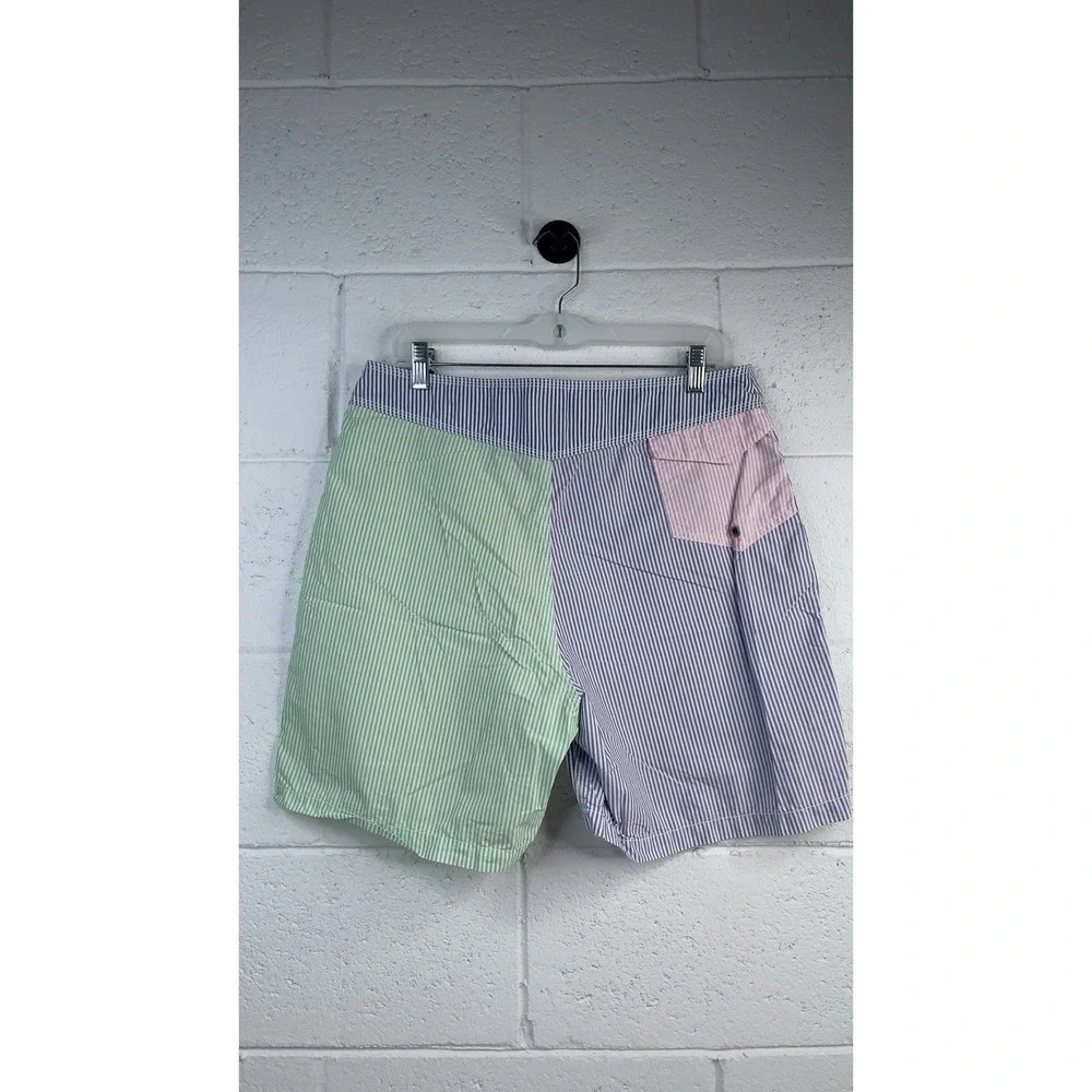 Polo Ralph Lauren Swim Trunks Mens 32 Striped Multicolor‎ Mesh Lined Pony Logo
